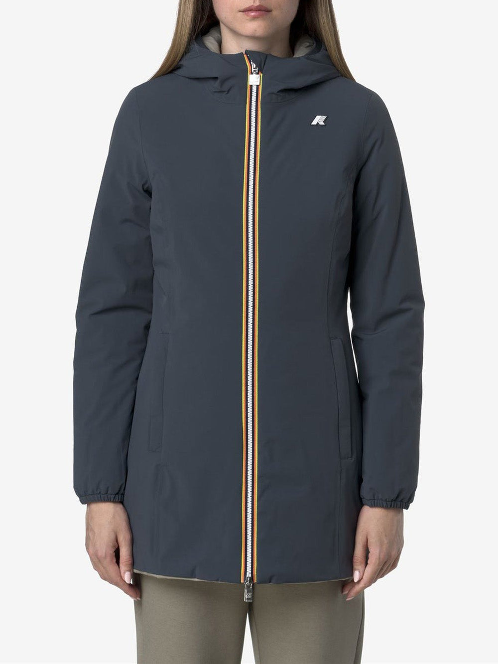 K-way Giubbino Donna Denise St Warm Double Blu