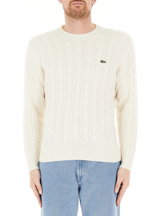 Lacoste Pullover Uomo AH2924 Bianco