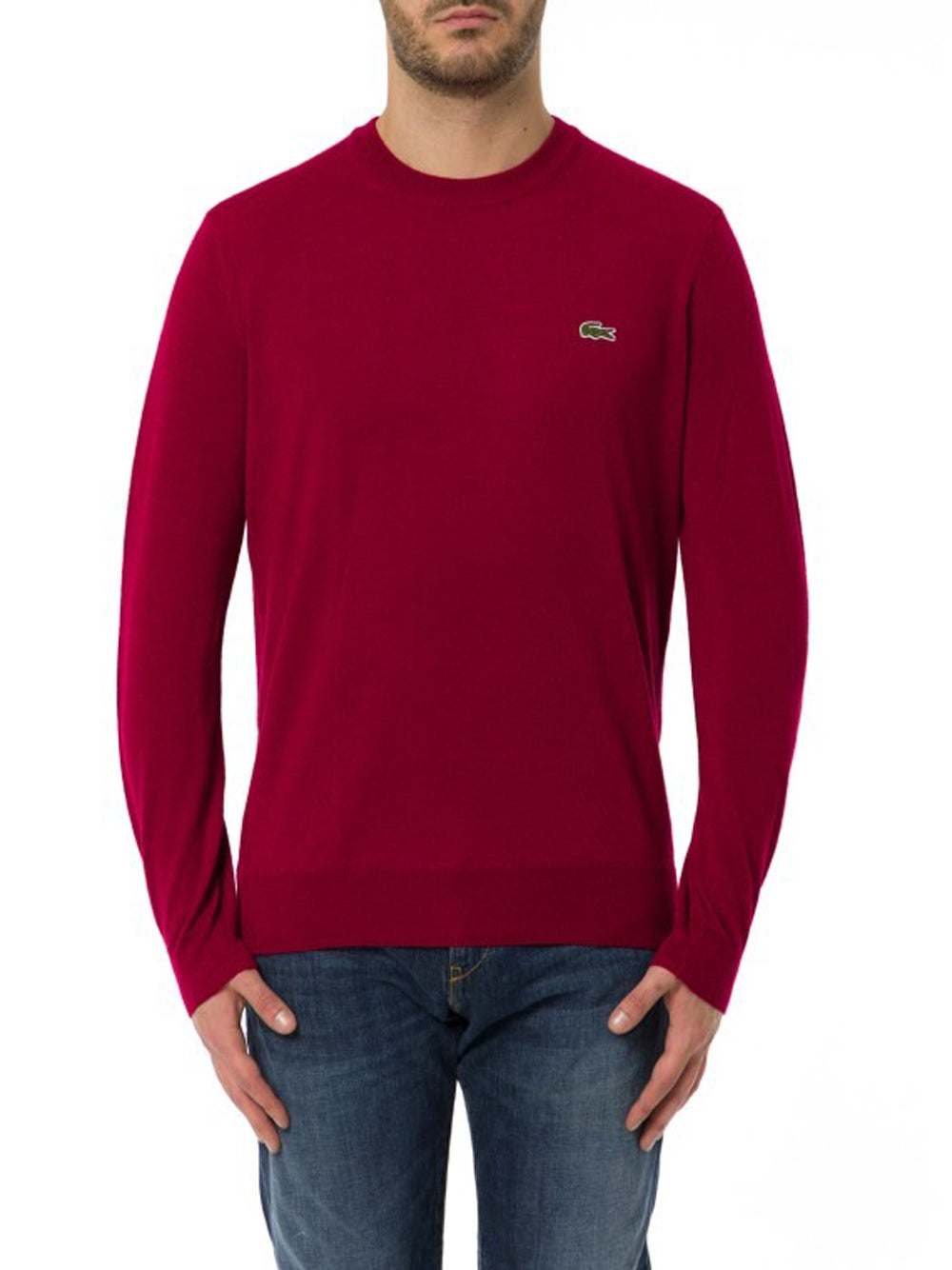 Lacoste Pullover Uomo Bordeaux