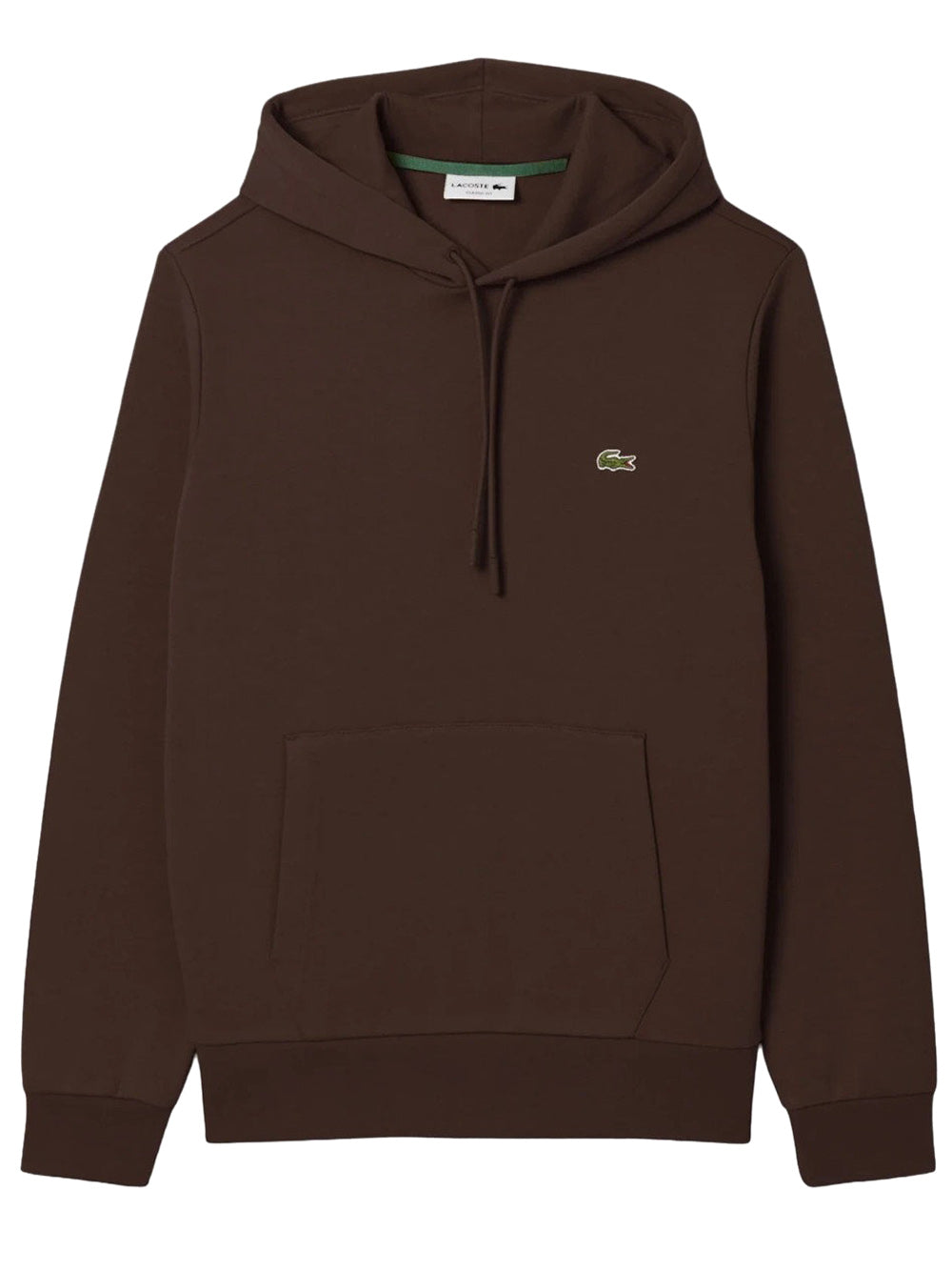 Lacoste Felpa Cappuccio Uomo Marrone