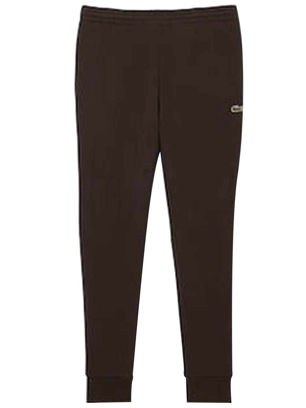 Lacoste Pantalone Tuta Uomo Marrone