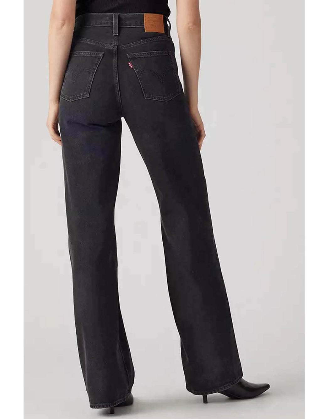 Levi's Jeans Slim Donna Ribcage Wide Leg Jeans Nero