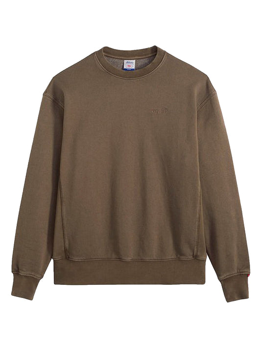 Levi's Felpa Girocollo Uomo Authentic Marrone