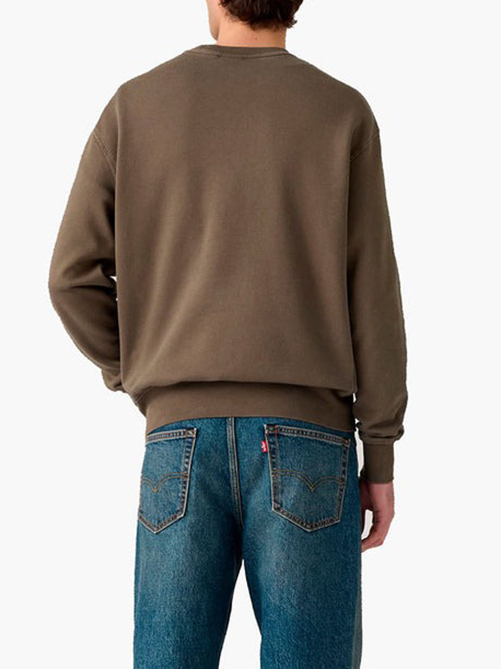 Levi's Felpa Girocollo Uomo Authentic Marrone