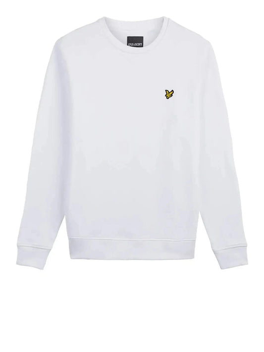 Lyle & Scott Felpa Girocollo Uomo Bianco