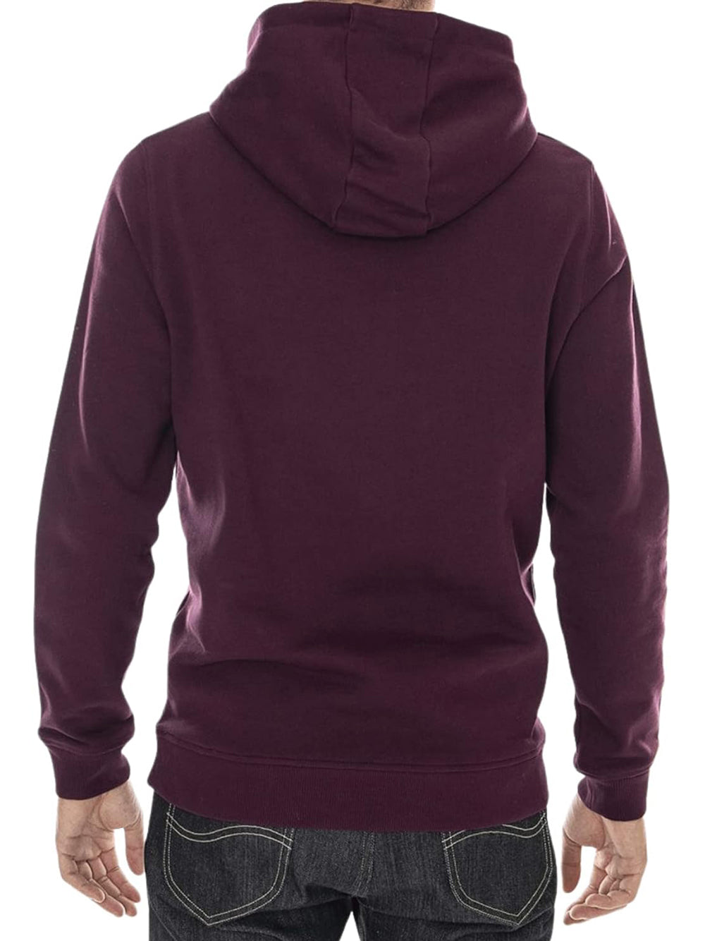 Lyle & Scott Felpa Cappuccio Uomo Bordeaux