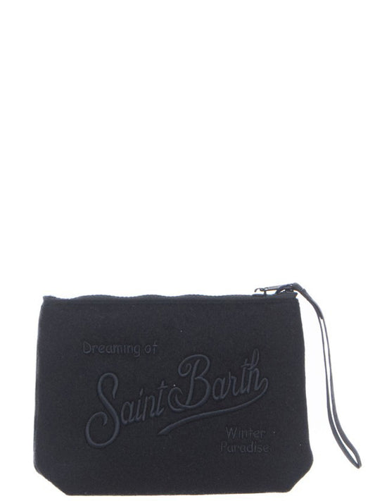 MC2 Saint Barth Borsa Pochette Unisex Aline Felt Nero
