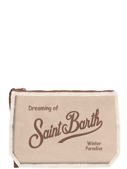 MC2 Saint Barth Borsa Pochette Unisex Aline sherling Beige