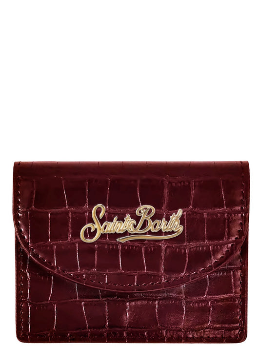 MC2 Saint Barth Portafoglio Donna Saffiano Bordeaux