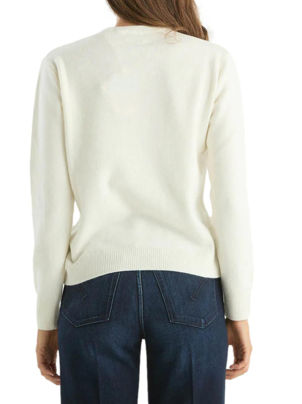 MC2 Saint Barth Maglia Donna New Queen Bianco ottico