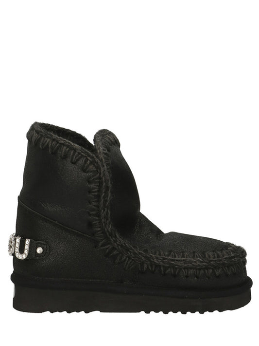MOU Stivaletti Donna Eskimo 18 Rhinestones Nero