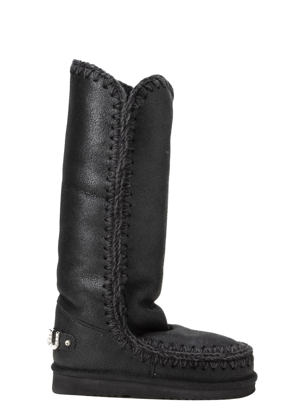 MOU Stivali Donna Eskimo 40 Rhinestones Nero