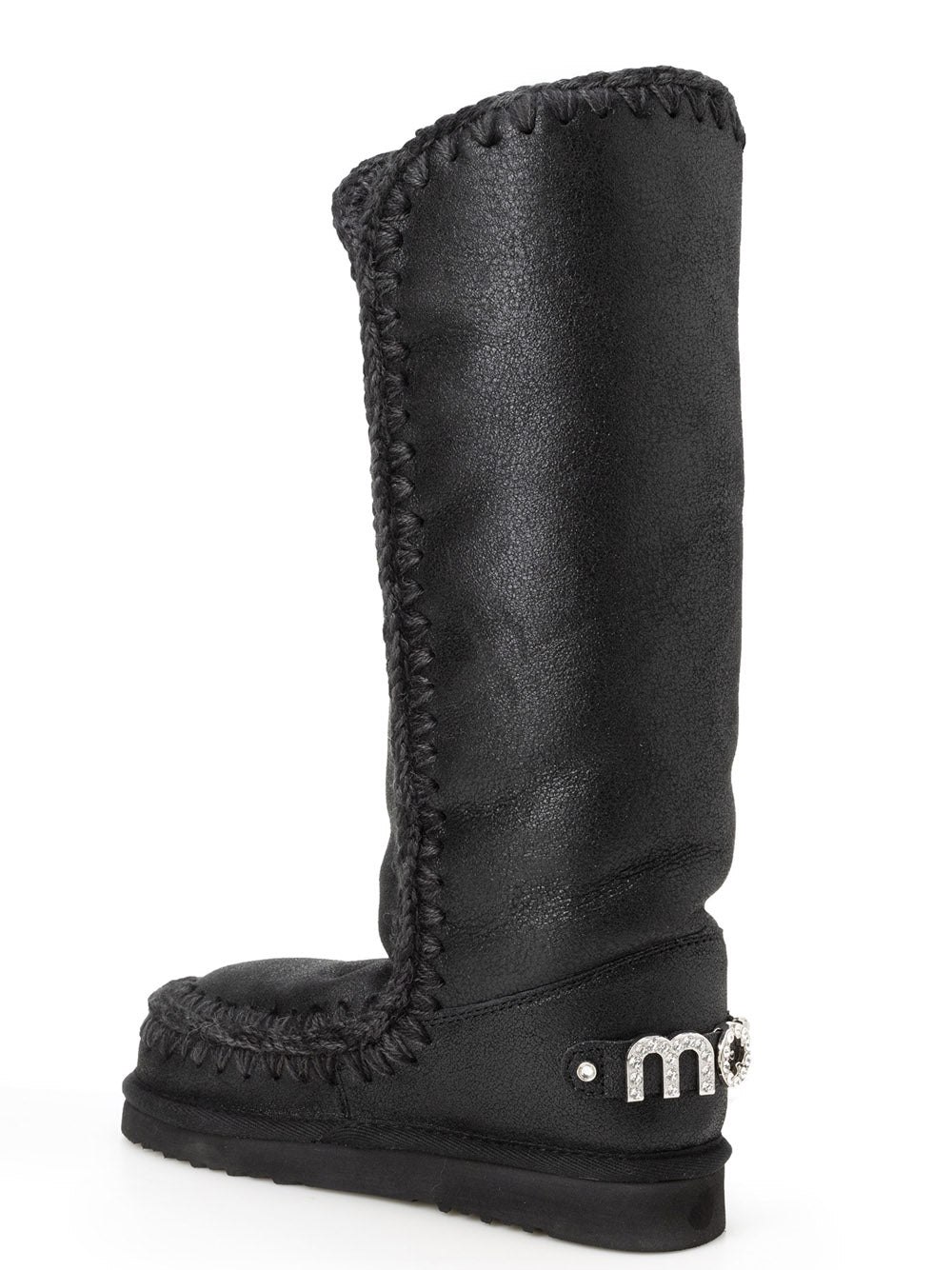 MOU Stivali Donna Eskimo 40 Rhinestones Nero