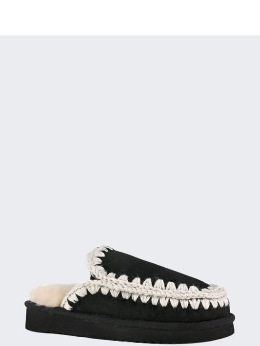 MOU Ciabatte Donna Eskimo Slipper Nero