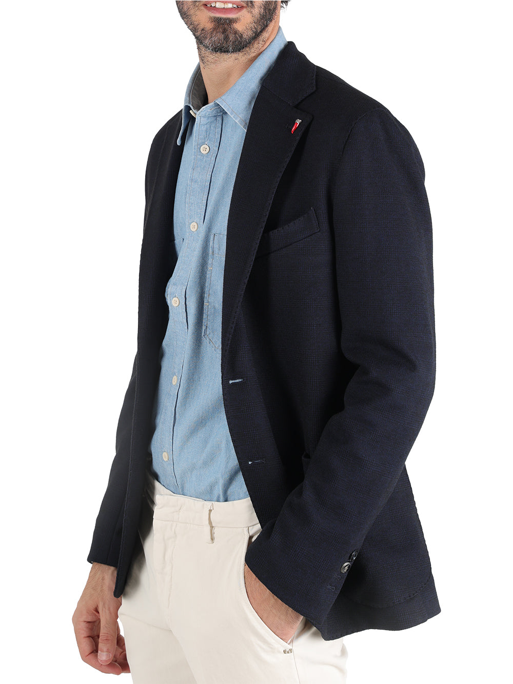 Mulish Giacca Uomo quadro Blu