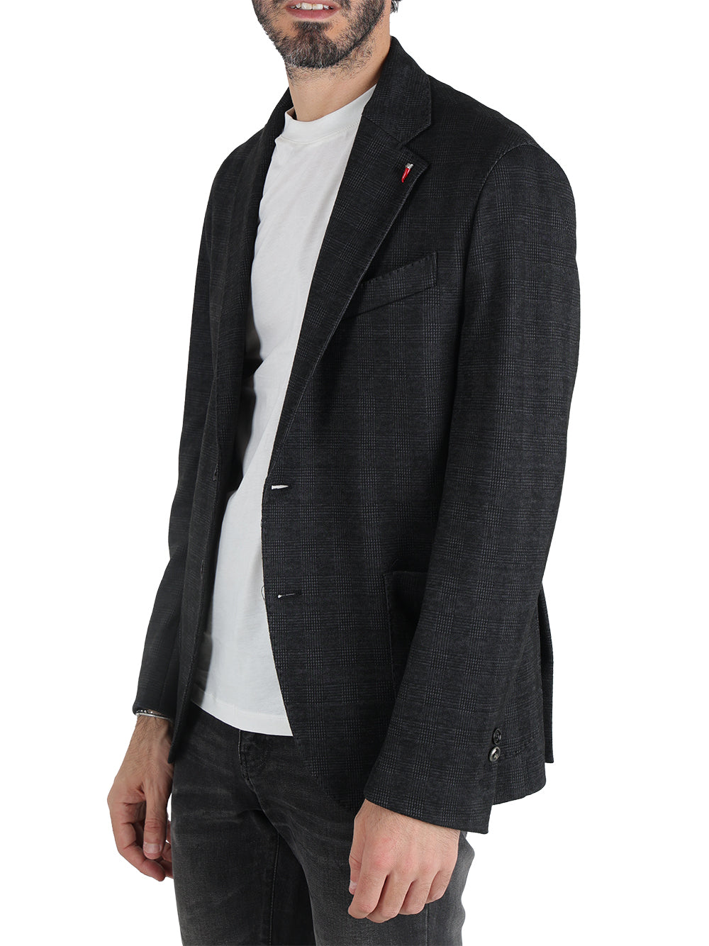 Mulish Giacca Uomo quadro Nero