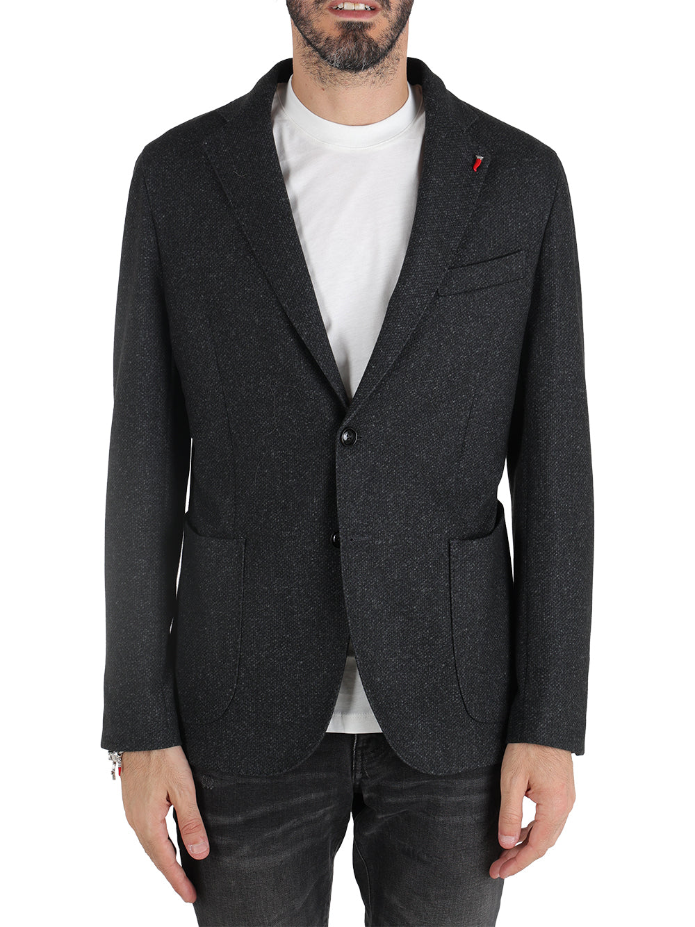 Mulish Giacca Uomo micro fantasia Grigio Scuro