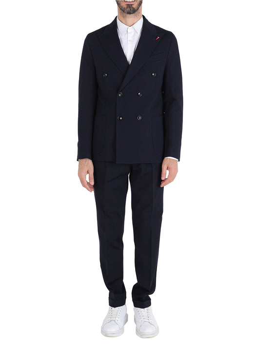 Mulish Abito Casual Uomo doppio petto Blu