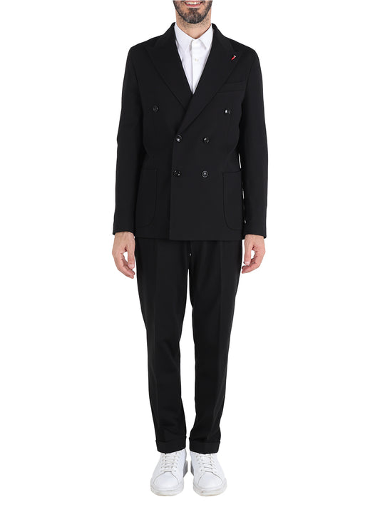 Mulish Abito Casual Uomo doppio petto Nero