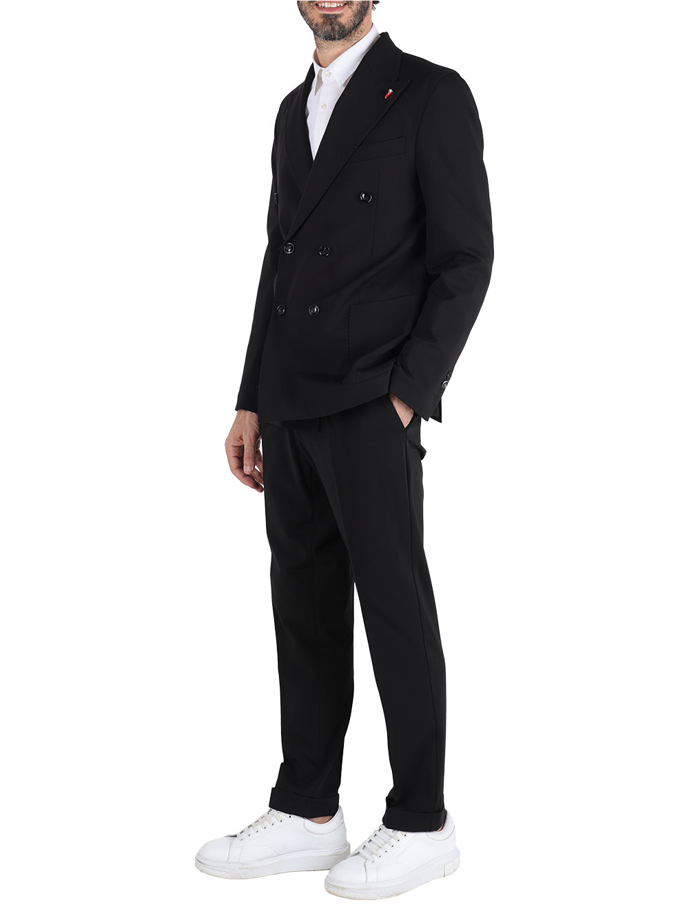 Mulish Abito Casual Uomo doppio petto Nero