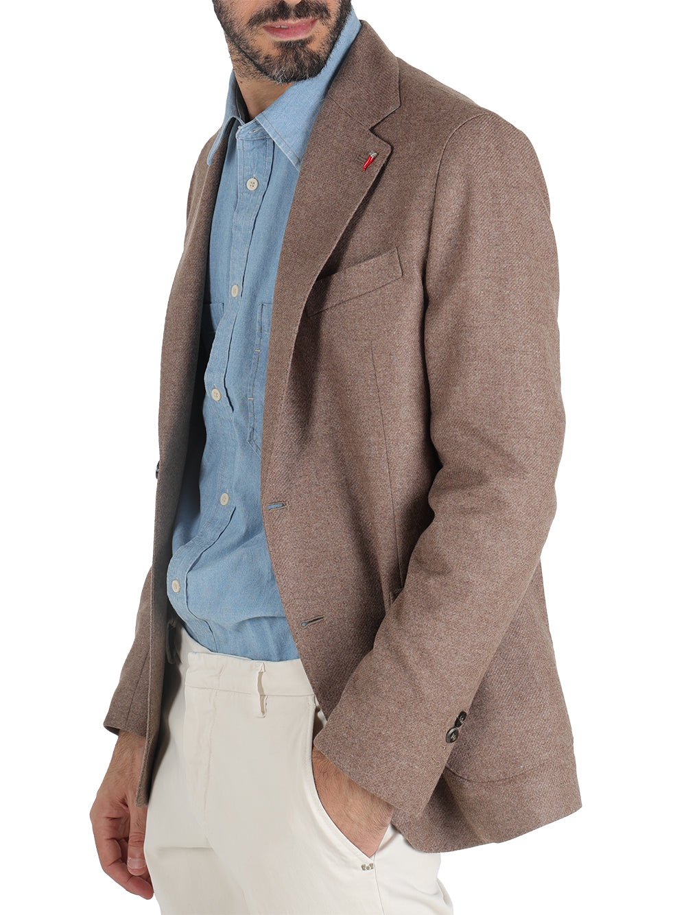 Mulish Giacca Uomo lana Fango