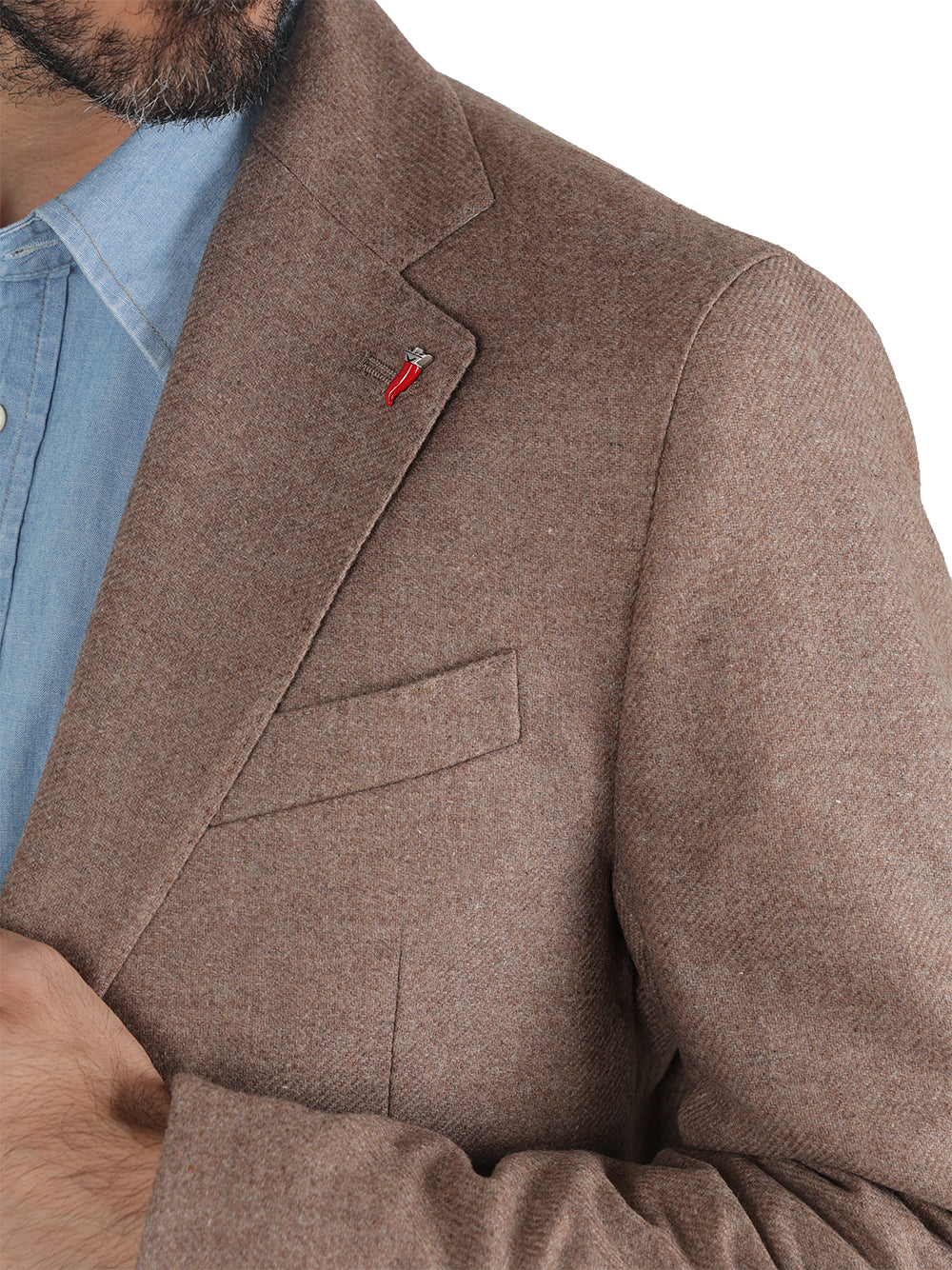 Mulish Giacca Uomo lana Fango