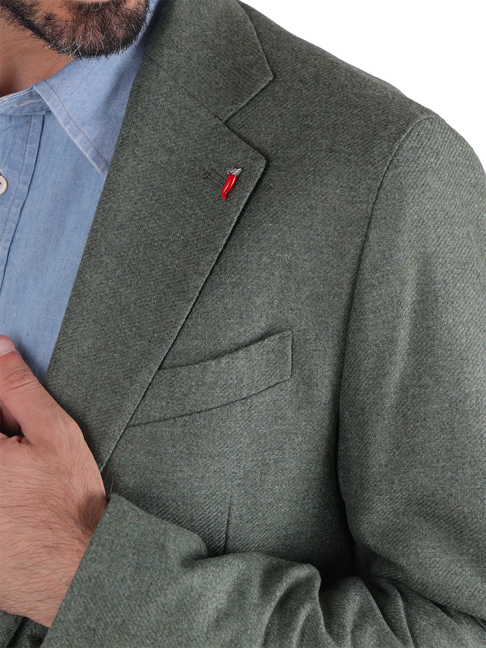 Mulish Giacca Uomo lana Salvia