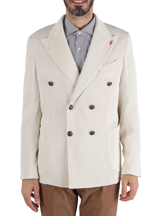 Mulish Giacca Uomo doppio petto Panna