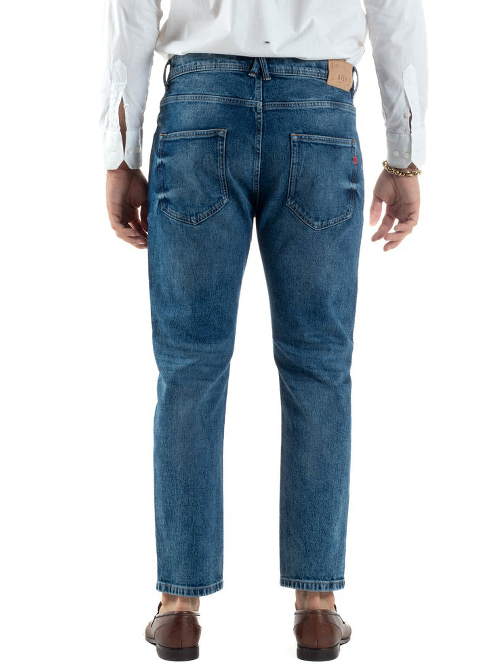 Over-D Jeans Slim Uomo Blu