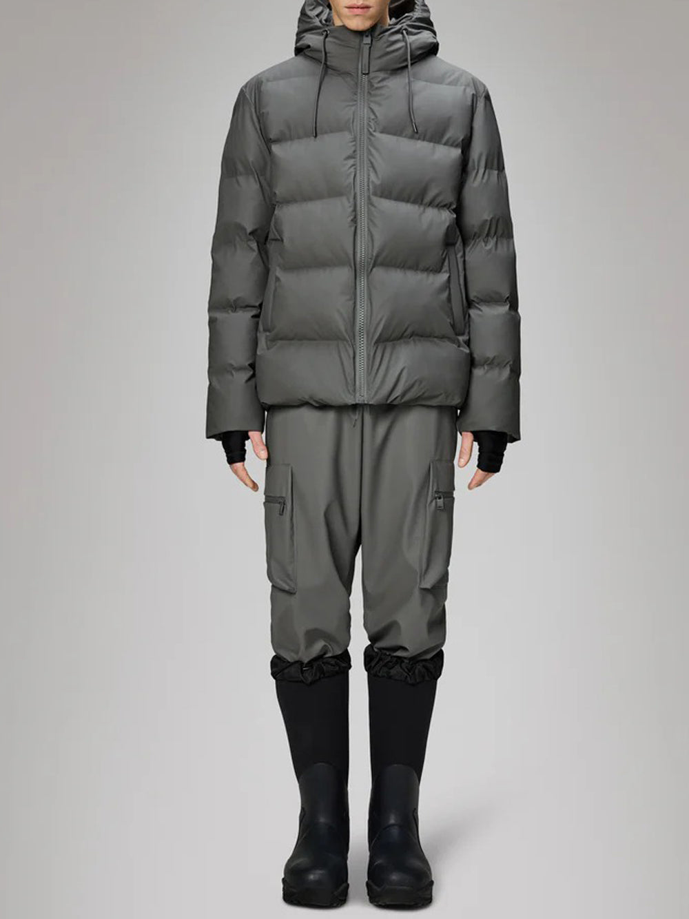 Giubbino Unisex Alta Puffer Grigio
