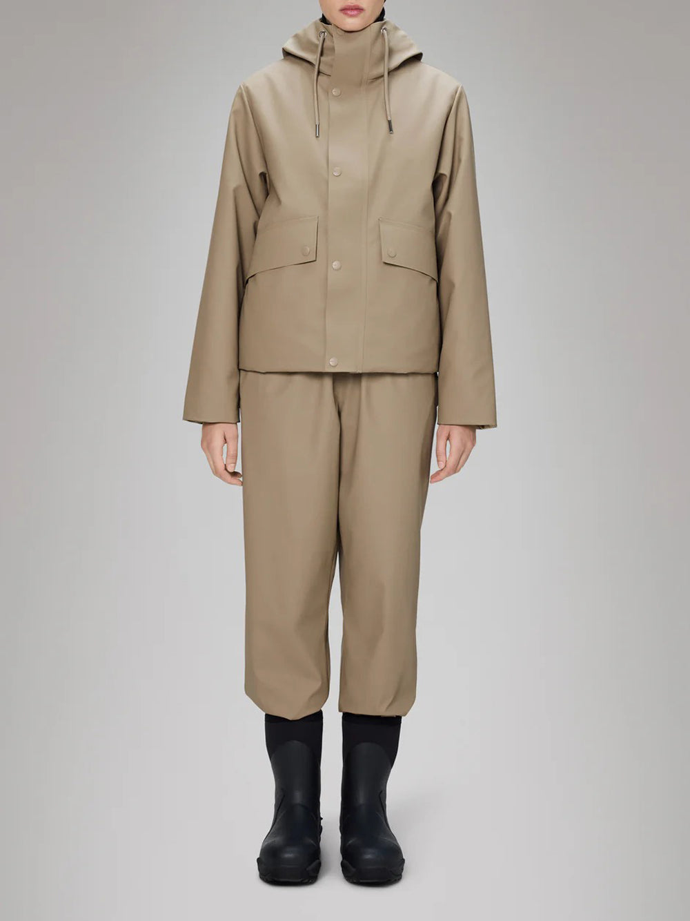 Giubbino Donna Nome Short Parka Beige