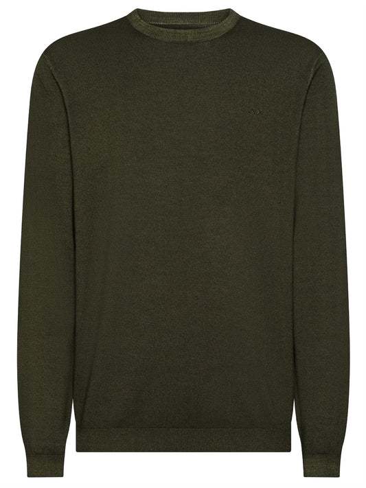 Sun68 Maglia Uomo Militare scuro