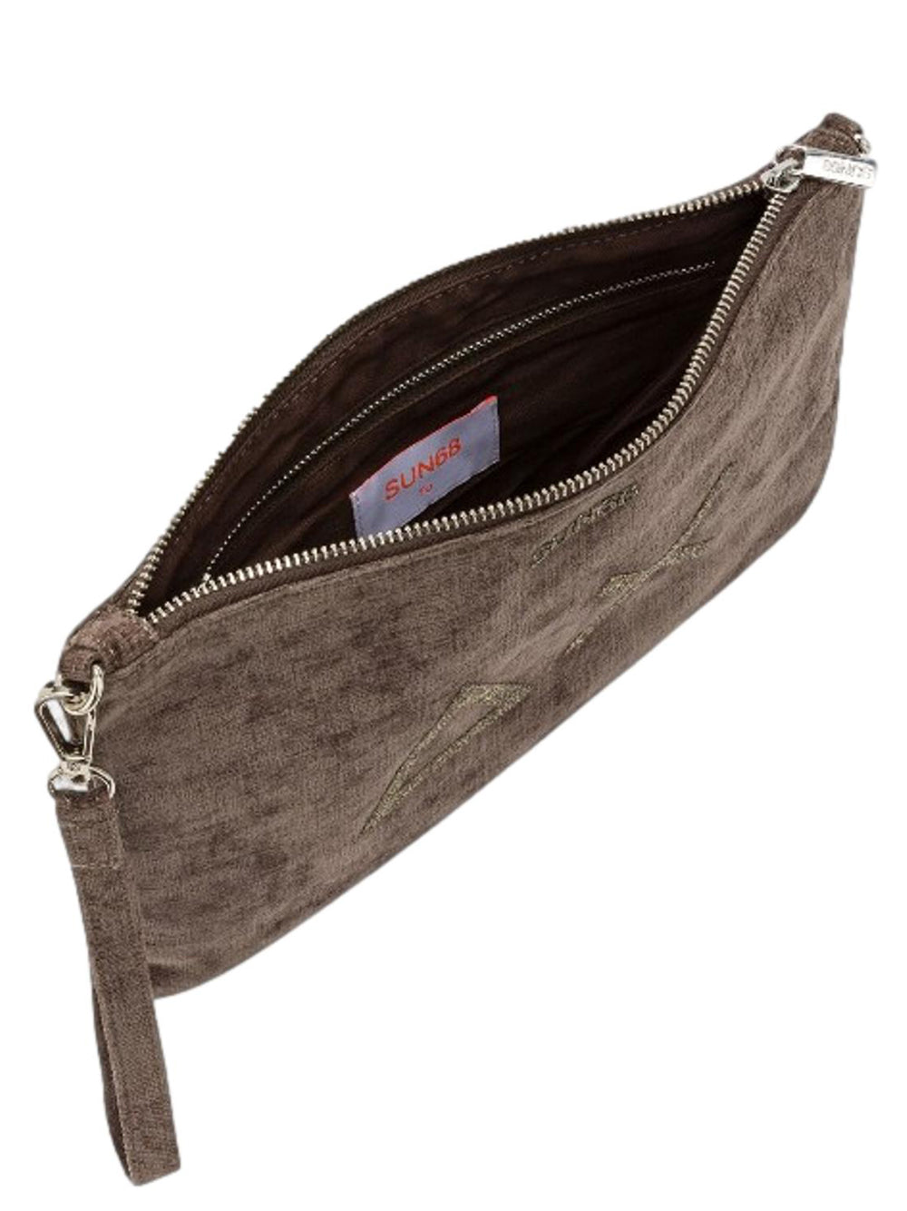 Sun68 Borsa Pochette Donna Velvet Fango