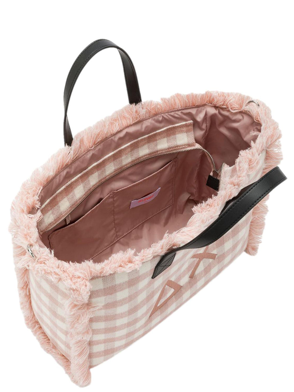 Sun68 Borsa a Mano Donna Cali Tartan Rosa