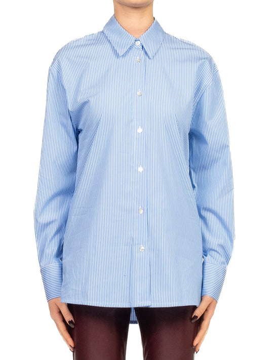 Tensione In Camicia Casual Donna Celeste