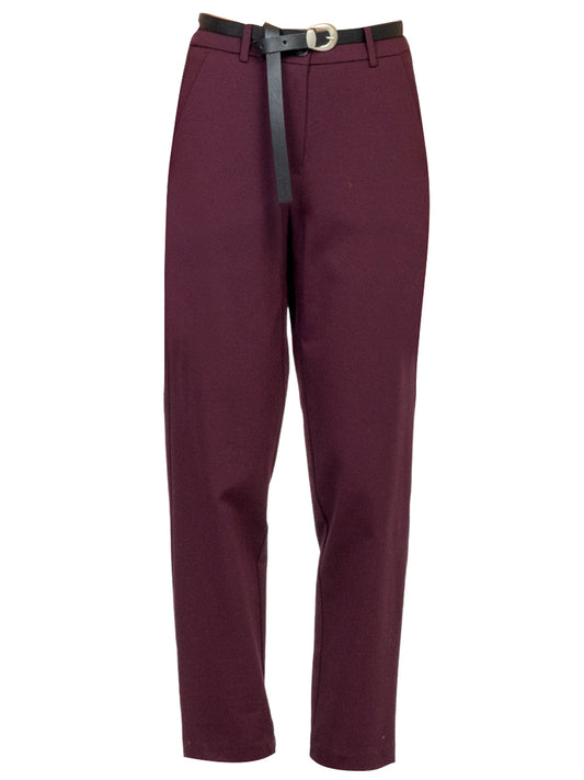 Tensione In Pantalone Casual Donna Bordeaux