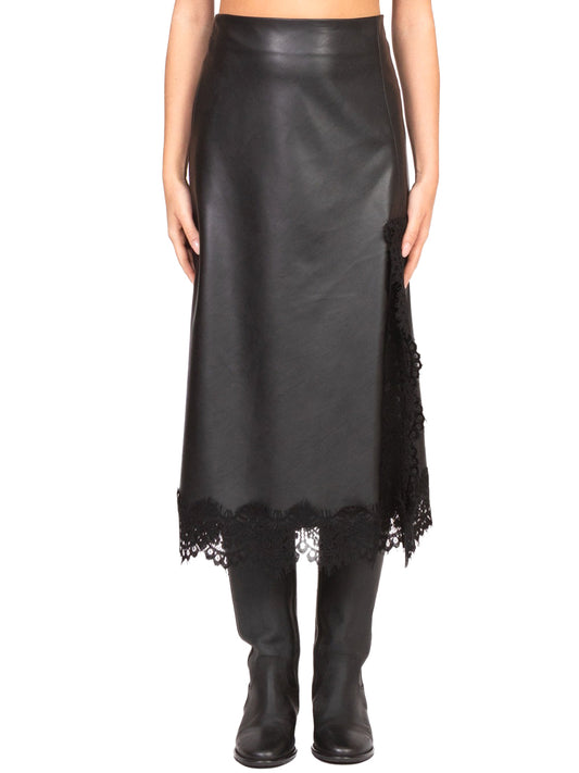 Tensione In Gonna Midi Donna Nero