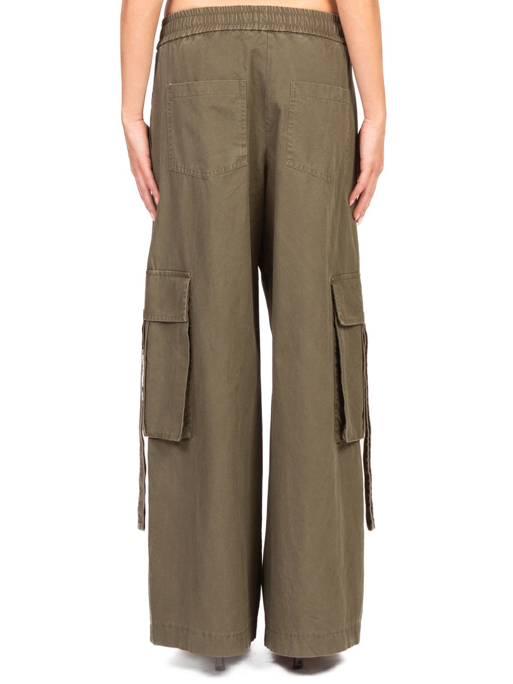 Tensione In Pantalone Casual Donna Verde militare
