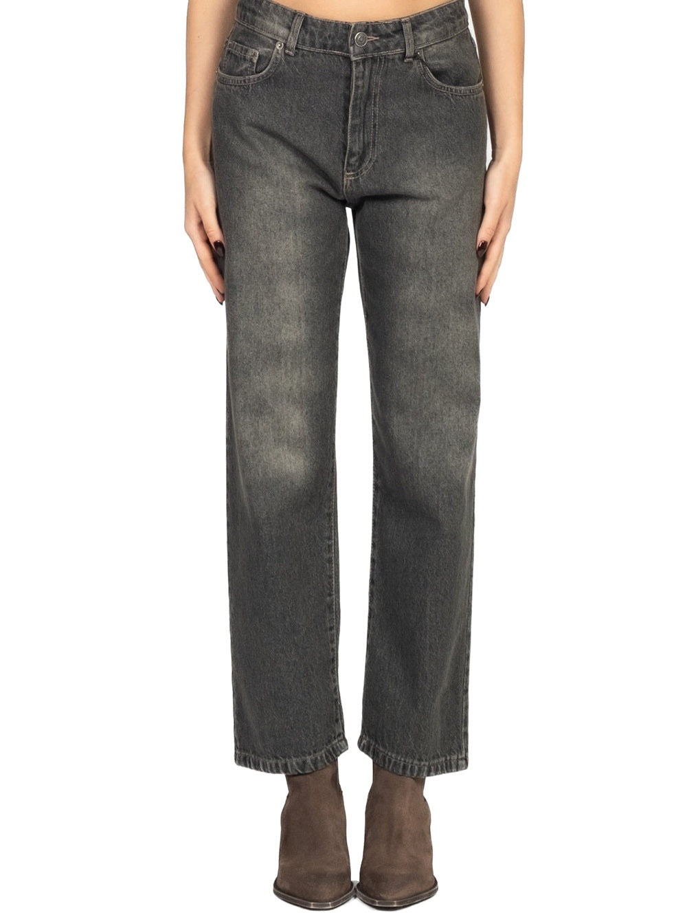 Tensione In Jeans Regular Donna Nero