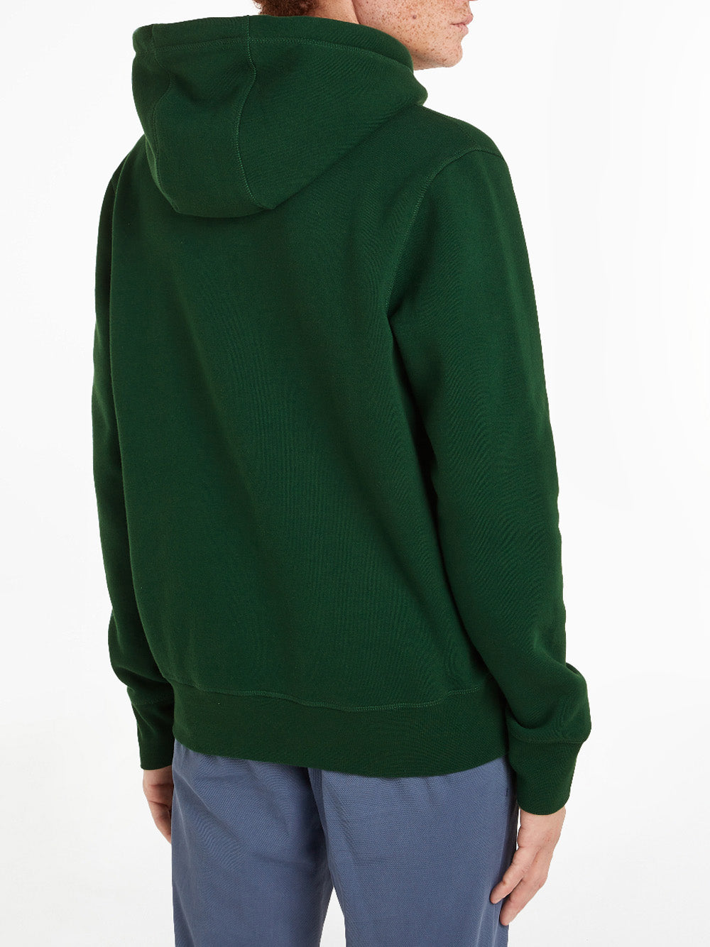 Tommy Hilfiger Felpa Cappuccio Uomo Verde scuro