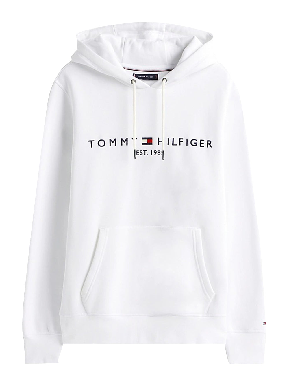 Tommy Hilfiger Felpa Cappuccio Uomo Bianco