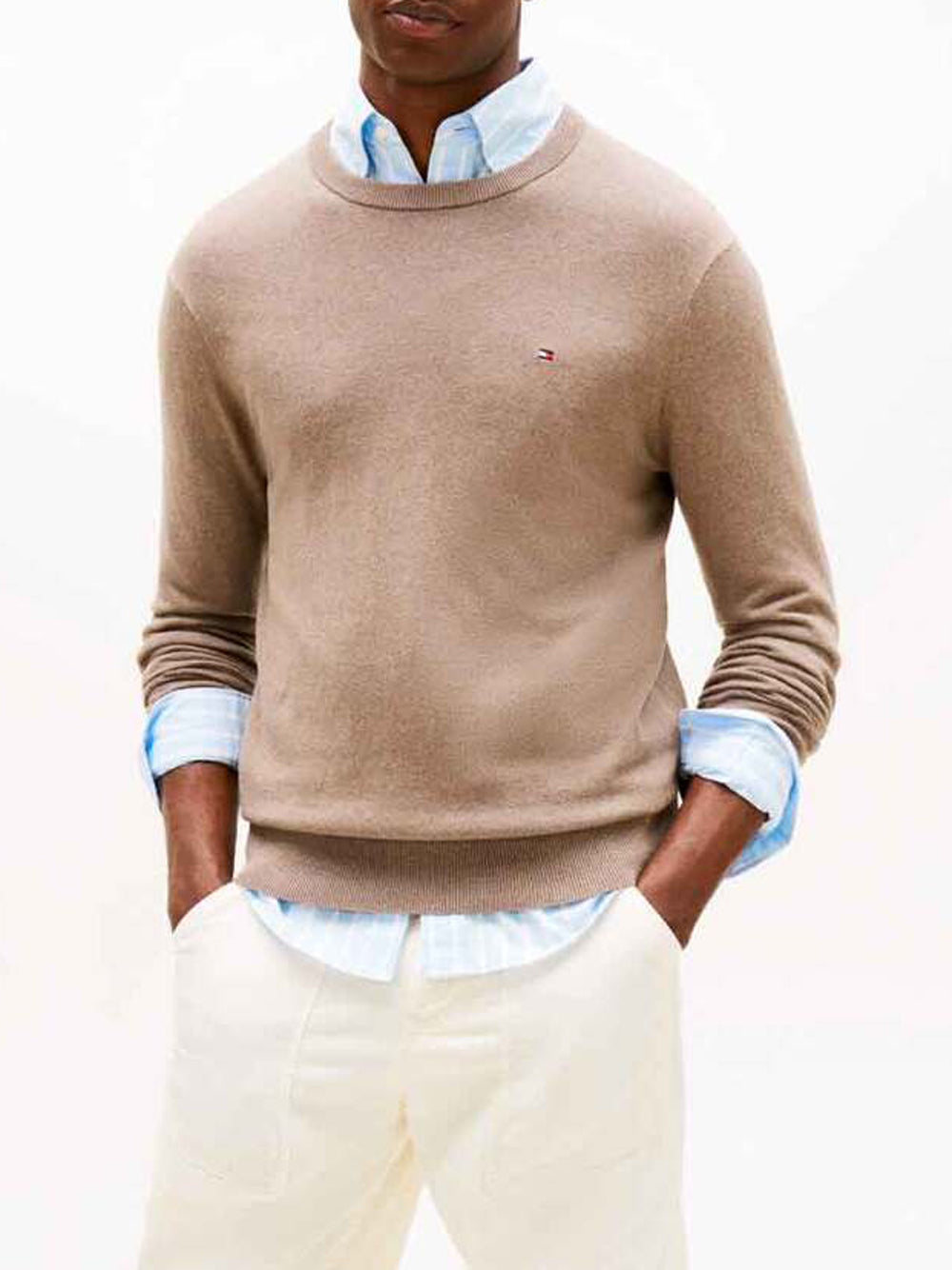 Tommy Hilfiger Maglia Uomo MW0MW28046 Beige