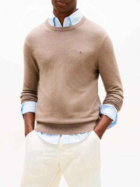 Tommy Hilfiger Maglia Uomo MW0MW28046 Beige