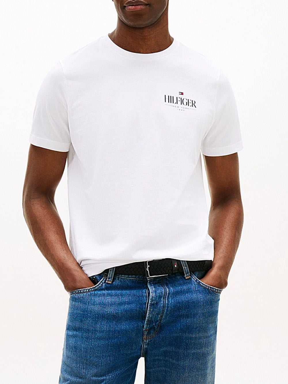 Tommy Hilfiger T-shirt Uomo MW0MW39355 Bianco