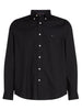 tommy hilfiger camicia elegante uomo poplin solid nero 9954332
