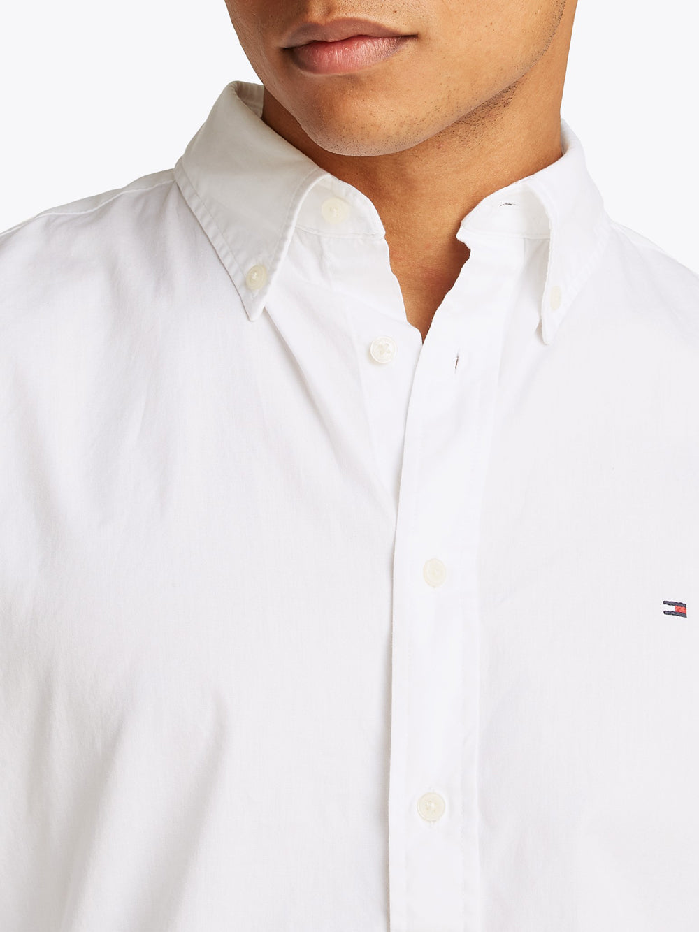 Tommy Hilfiger Camicia Elegante Uomo MW0MW39988 Bianco