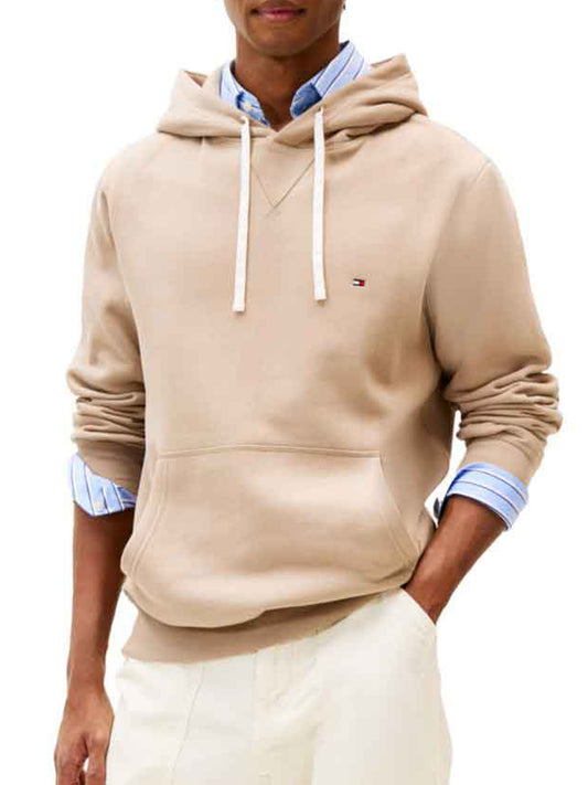 Tommy Hilfiger Felpa Cappuccio Uomo MW0MW39997 Beige