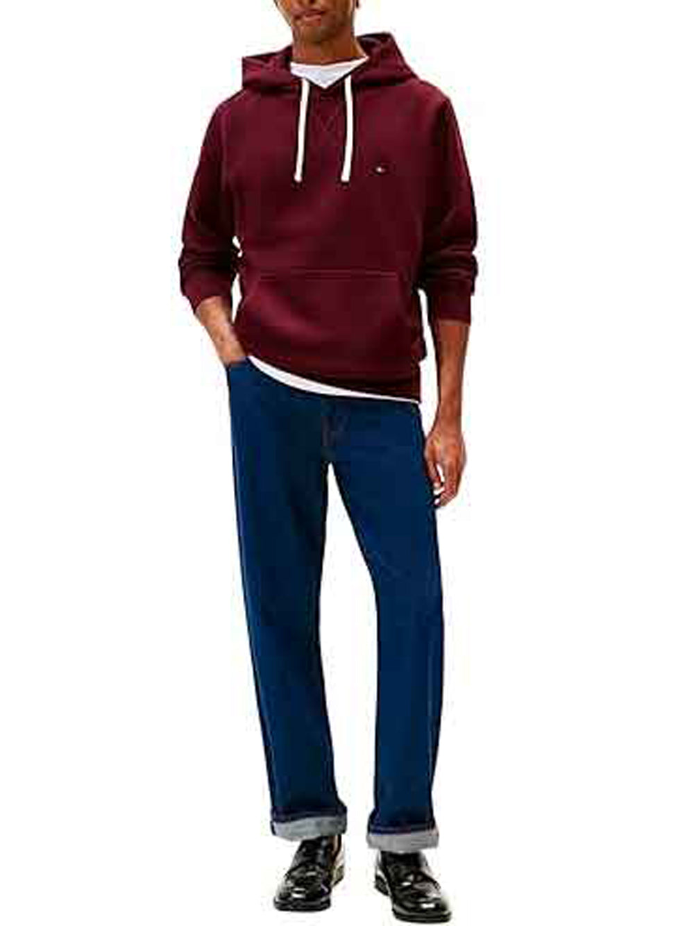 Tommy Hilfiger Felpa Cappuccio Uomo MW0MW39997 Rosso