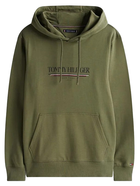 Tommy Hilfiger Felpa Cappuccio Uomo MW0MW40534 Verde