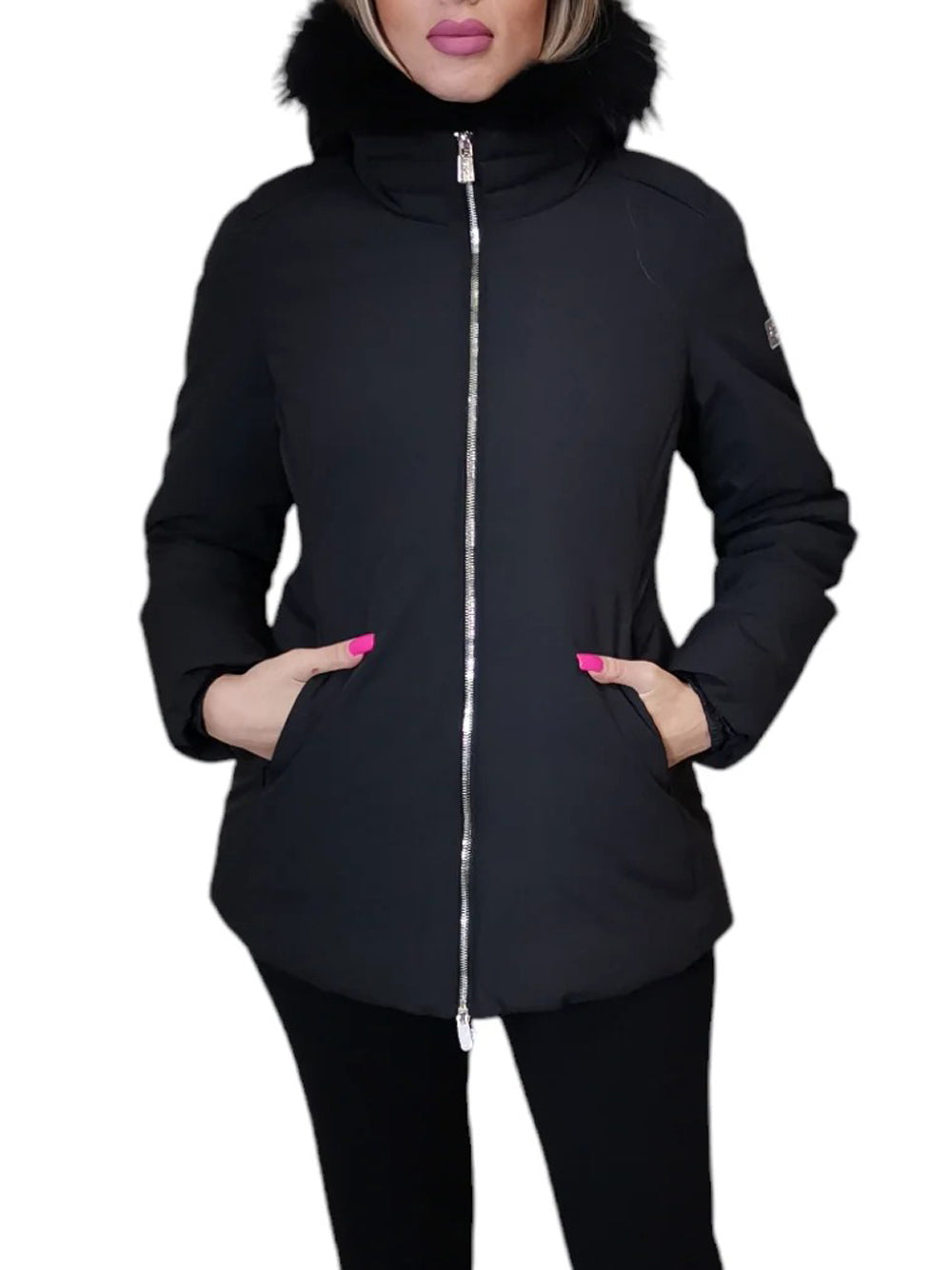 YES ZEE Cappotto Donna Nero